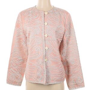 Alex Kim  Pink Embroidered Jacket